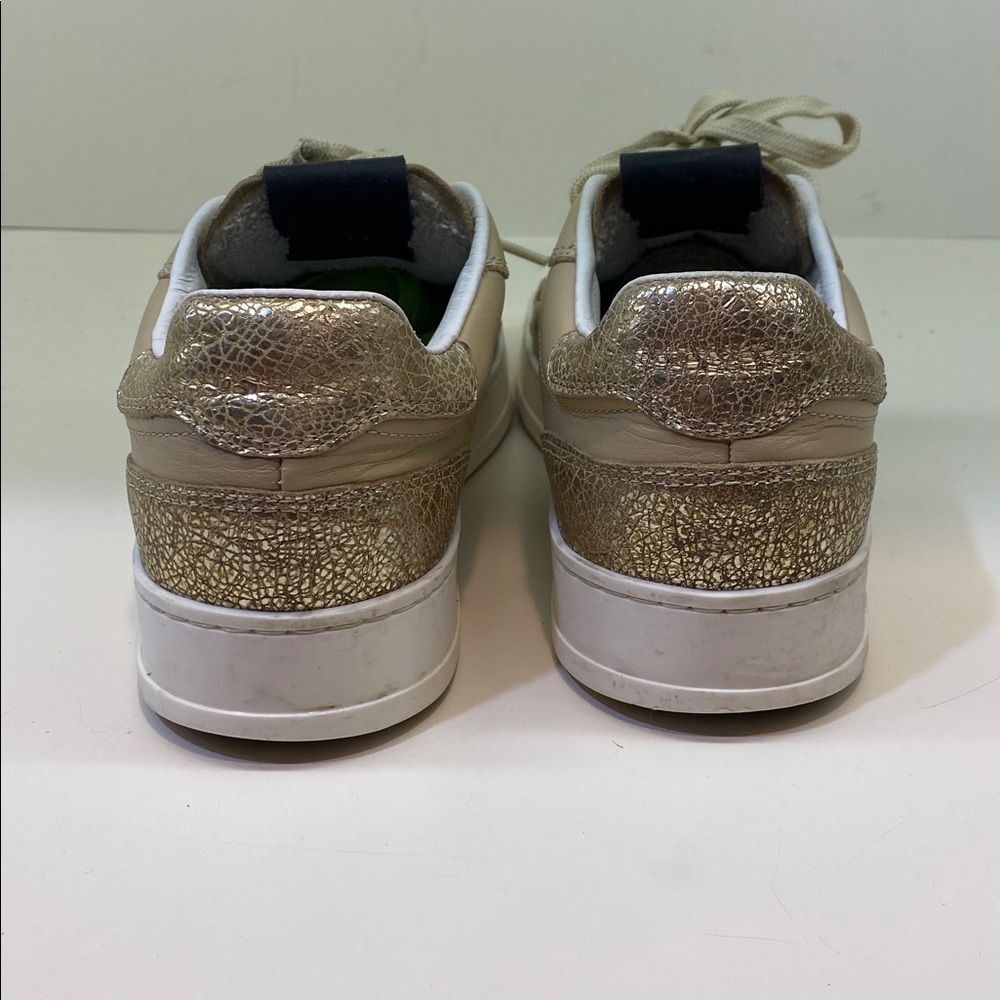 P448 Sneaker Low Top Lace Up Tan & Rose Gold EU 38 - Picture 3 of 11